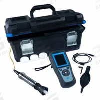 HACH Dissolved Oxygen Meter: Dissolved Oxygen, 200% DO Concentration - Max, 0.1, 0°C – 60°C, Digital (MPN LEV015.53.21005). Key specifications — Includes: LEZ015.99.A002A HQ Rugged Electrode Field Case; DO Accuracy: ±0.1 mg/L from 0 to 8 mg/L; Temp Accuracy: ±0.3 °C; Brand: HACH; DO Resolution: 0.1.