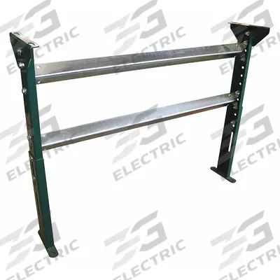 APPROVED VENDOR Conveyor Support Stand: For 13 in Between Frame Wd, 31 in Min. Ht - Permanent Mount H-Style Conveyor Support Stands