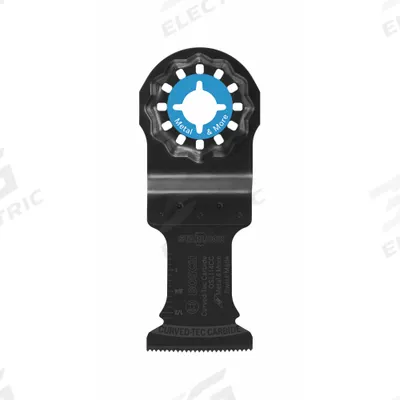 BOSCH Oscillating Tool Blade: 1 1/4 in Blade Wd, 3 5/8 in Overall Lg, Plunge Cutting - Starlock Mounted Blades
