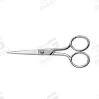 CLAUSS Scissors: Ambidextrous, 5 in Overall Lg, Straight, Steel, Pointed, Silver (MPN 12320). Key specifications — attr308500: Steel; attr308502: Silver; attr308505: Ambidextrous; attr308522: Sewing; attr324896: CLAUSS.