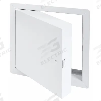 TOUGH GUY Access Door: 24 in Ht, 24 in Wd, Piano Hinge, Exposed Flange, Steel, Powder Coated - Locking Access Doors