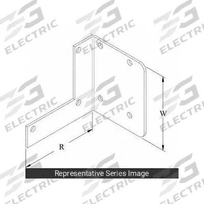 HAMMOND MANUFACTURING Wireway Bracket Hanger: 4 in Wd, 4 in Ht, 6 1/8 in Lg - Hangers for Corrosion-Resistant Washdown Wireways
