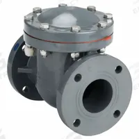 APPROVED VENDOR Swing Check Valve: Swing, Inline Valve Body, 3 in Pipe Size, Flange x Flange, PVC (MPN SCOV210). Key specifications — Brand: APPROVED VENDOR.