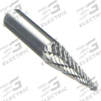 APPROVED VENDOR Carbide Bur: Pointed-End Cone, SM-3, Double Cut, 1/4" x 1" Head, 1/4" Shank (MPN 19D903). Key specifications — Trade Number: SM-3; Brand: APPROVED VENDOR.