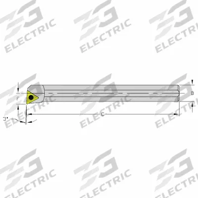 ULTRA-DEX USA Indexable Boring Bar: HM12Q STUCR3 (MPN 940-000-092) - Indexable Boring Bars