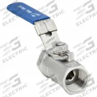 USA INDUSTRIALS Manual Two-Way Ball Valve: 1/2 in, 304 Stainless Steel, Straight Valve Body, PTFE (MPN ZUSA-VLV-25). Key specifications — Brand: USA INDUSTRIALS; Handle: Locking Lever.