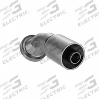 PARKER Hydraulic Crimp Fitting: Steel x Steel, 45° Elbow, -12 For Hose Dash Size, Male x Genderless (MPN 11777-16-12). Key specifications — Fitting Gender: Male x Genderless; Fitting Connection Type: Flange x Crimp; Thread Size: 0.511"-27; For Hose Dash Size: -12; Brand: PARKER.