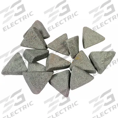 RAYTECH Finishing Media: Ceramic, Triangle - Ceramic Finishing Media