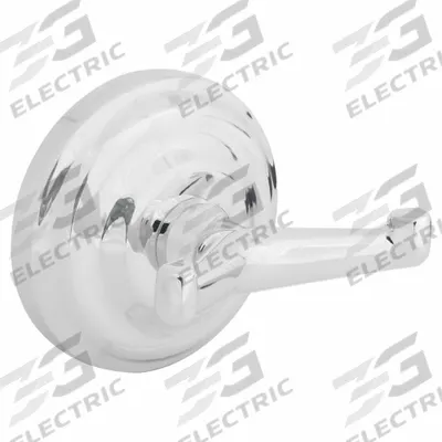 APPROVED VENDOR Bathroom Hook: 2 3/4 in x 2 7/8 in x 2 3/8 in, Zinc, Polished - Bathroom Hooks