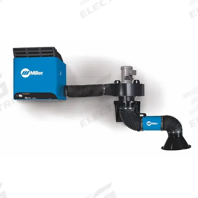 MILLER ELECTRIC Stationary Fume Extractor: 875 cfm, 3 ft Arm Lg, MERV 16 - Telescoping-Arm Wall-Mount Fume Extractors