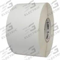 ZEBRA Barcode Printer Labels: 4 in Label Wd, 8 in Label Ht, White, 3 in Core Dia., Smooth Coated (MPN 10021228). Key specifications — Label Finish: Smooth Coated; Brand: ZEBRA; Label Color: White; Adhesive Material: Acrylic; Label Material: Paper.
