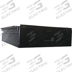 HALLOWELL Drawer: 6 in Overall Ht, 18 in Overall Wd, 24 in Overall Dp, Black, 6 in (MPN HWB-BD-1824ME). Key specifications — Includes Mounting Hardware: Yes; Frame Material: Steel; Color: Black.