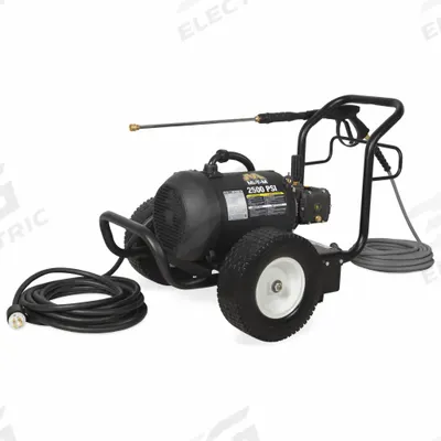 MI-T-M Electric Pressure Washer: Cart, 230 V – Three-Phase, 2,500 psi, 3.2 gpm - Cold Water Pressure Washers