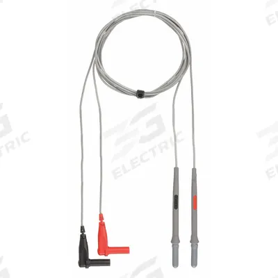 FLUKE Test Leads: CAT III 1000V, Retractable Probe, Right Shrouded Plug - Test Leads with Probes