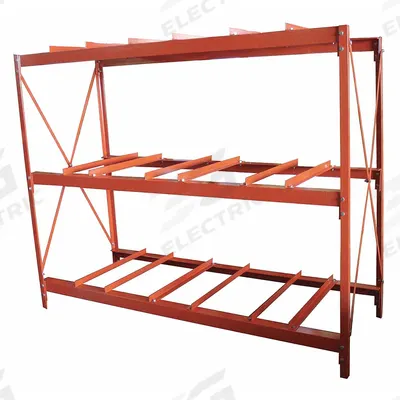 Dayton Drum Rack: 86 in x 34 in x 70 in, For 9 Drums, 3 Levels, 7,200 lb Wt Capacity - Drum Storage Racks