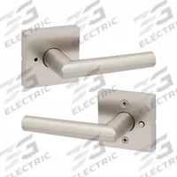 KWIKSET Door Lever Lockset: Privacy Lever Locksets, Nickel, ADA Compliant (MPN 730MIL-SQT-15-6AL-RCS). Key specifications — Ligature Resistance: Not Ligature-Resistant; Brand: KWIKSET; Lockset Function ANSI Code: F76; Visual Indicator Message: No Message; Lockset Style: Rose; ADA Compliant: Yes; Finish: Satin Nickel-Plated : Zinc.