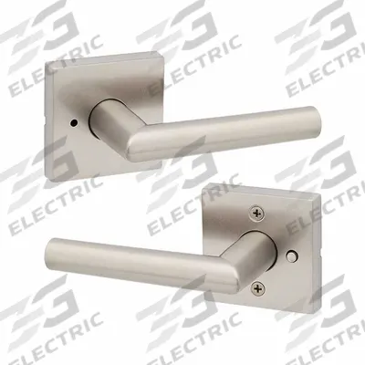 KWIKSET Door Lever Lockset: Privacy Lever Locksets, Nickel