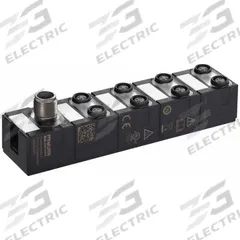 MURRELEKTRONIK IO-Link hub: 8 Output Ports, 3-Pole A-Coded M8 Female, 8 Digital Inputs, IP68, 24V DC (MPN 59607). Key specifications — attr912985: COM3 (230.4 kbit/s); attr912983: 24V DC; attr912984: IP68.
