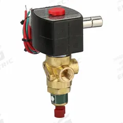 REDHAT Solenoid Valve: 3-Way, Configurable, 1/4 in Pipe Size, 110V AC/120V AC, Manual Operator (MPN EF8320G174MS). Key specifications — Pipe Size: 1/4 in; Voltage: 110V AC; Brand: REDHAT; Coil Enclosure: Watertight.