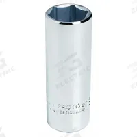 PROTO Socket: Metric, 3/8 in Drive Size, 7 mm Socket Size, 6-Point, Deep, Chrome, Not Tether Capable (MPN J5007MH). Key specifications — attr1204417: PROTO; attr1204392: Chrome.