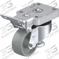 BLICKLE Plate Caster: Nylon Tread, Steel, 80 mm Wheel Dia, 122 mm Mounting Ht, Swivel, Slot (MPN 910168). Key specifications — Brand: BLICKLE.