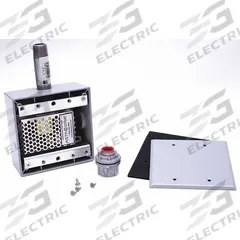 HUBBELL GAI-TRONICS Weatherproof Power Supply Kit: Public Address Speaker, 190-002PS. Key specifications — Manufacturer Part Number: 190-002PS; Brand: HUBBELL GAI-TRONICS; Compatible Product Type: Public Address Speaker; Includes: Tamper-Proof Torx Bit; Product Type: Power Supply.