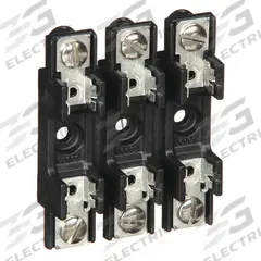 BUSSMANN Fuse Block: Open Block Design, 3 Pole, Fits Glass and Ceramic, 300 V AC AC Volt Rating (MPN S-8301-3-R). Key specifications — attr1229040: 311, 312, 313, 314, 315, 322, 326, 3AG, ABC, ACG, GAB, GBB, GDL, GDV, GGC, GSA, MDA, MDL, MDQ, MDV, MDX, MMB; attr1229048: Glass and Ceramic; attr204802: S-8301-3-R; attr211172: BUSSMANN; attr1229063: CSA Certified.