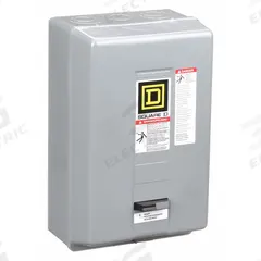 SQUARE D Magnetic Motor Starter: Non-Reversing, 3 Poles, NEMA Size 2, 45 A, 120V AC Coil (MPN 8536SDG1V02S). Key specifications — Brand: SQUARE D; Coil Voltage: 110/120V AC; Phase: Three; Operator: None; Terminal Connection Type: Screw Clamp Terminals; Includes Pilot Light: No; Operator Controls: None; Auxiliary Contacts Included: No Auxiliary Contacts Included.