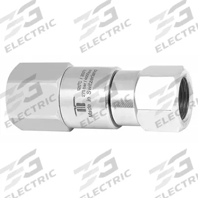 MOSMATIC Rotary Union: Straight, Nickel-Plated C38500 Brass, 1 Passages, 3/8 in Stationary Port - Brass Rotating Joints & Unions