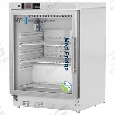 AMERICAN BIOTECH SUPPLY Pharmacy Refrigerator: 4.6 cu ft, Undercounter, 1°C to 10°C - Pharmacy & Vaccine Refrigerators