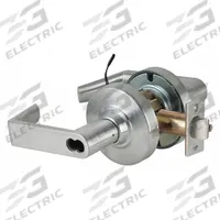 SCHLAGE Door Lockset: Storeroom Lever Locksets, Chrome, ADA Compliant, Electrical, SFIC (MPN ND80BDEU RHO 626). Key specifications — Ligature Resistance: Not Ligature-Resistant; Brand: SCHLAGE; Visual Indicator Message: No Message; Lockset Style: ND Rhodes; ADA Compliant: Yes; Finish: Satin Chromium-Plated : Cast Zinc.