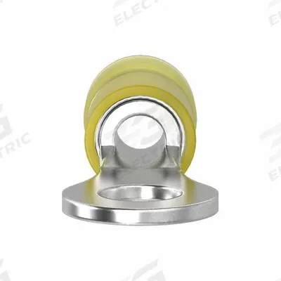 PANDUIT Ring Terminal: Yellow, Nylon Insulation, #10 Stud Size, 12 AWG to 10 AWG Wire Sizes - Insulated Ring Terminals