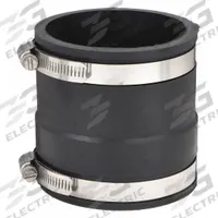 FERNCO Flexible Pipe Straight: PVC, For 4 in Pipe, PVC, 3 15/16 in Overall Lg, 2 Clamps Included (MPN 1070-44). Key specifications — attr1286800: Below Ground; attr1281541: PVC; attr1253455: FERNCO; attr1253479: Stainless Steel; attr1253488: PVC.