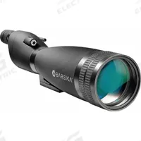 BARSKA Spotting Scope: 20x to 60x, 52.5 ft @ 1000 yd (60x)/99.5 ft @ 1000 yd (20x), Gladiator (MPN AD10606). Key specifications — Color: Matte Black; Magnification: 20x to 60x; Field of View: 52.5 ft @ 1000 yd (60x); Weather Resistant: Fog Resistant; Brand: BARSKA; Product Type: Spotting Scope.