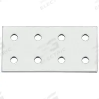 Joining Plate: Eco Connection Plate, 10 Series, 3 in x 2 in x 13/64 in, For 7/32 in Slot Wd, 6 Holes (MPN 093EVD51102). Key specifications — Material: Aluminum; Brand: FATH INC.; Finish: Anodized.