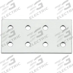 Joining Plate: Eco Connection Plate, 10 Series, 3 in x 2 in x 13/64 in, For 7/32 in Slot Wd, 6 Holes (MPN 093EVD51102). Key specifications — Material: Aluminum; Brand: FATH INC.; Finish: Anodized.