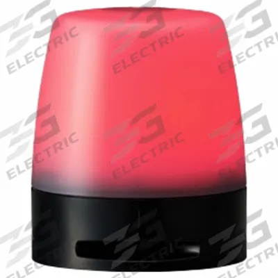 PATLITE Beacon Light: White, LED, M4 screws, 5V, 2 3/16 in Overall Dia - Wired Multimode Lights
