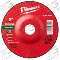 MILWAUKEE Grinding Wheel: Type 27, 5" x 1/4" x 7/8", Silicon Carbide, 24 Grit (MPN 49-94-1960). Key specifications — Brand: MILWAUKEE.