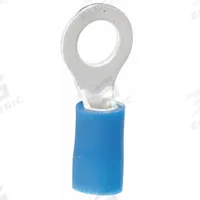GARDNER BENDER Ring Terminal: Blue, Vinyl Insulation, #10/#8 Stud Size, 16 AWG to 14 AWG Wire Sizes (MPN 10-104). Key specifications — attr1308027: GARDNER BENDER.