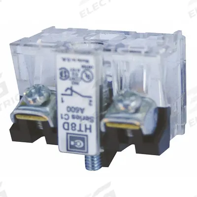 EATON Contact Block: 30 mm Panel Mounting Size, 1NC, Momentary, HT800 Series - Contact Blocks