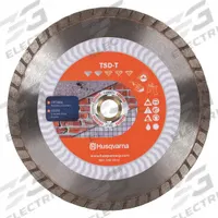 HUSQVARNA Diamond Saw Blade: Brick/Granite/Marble, 7 in Blade Dia., 5/8 in_7/8 in Arbor Size, Good (MPN TACTI-CUT T 7). Key specifications — attr1097734: Wet/Dry; attr1097738: Angle Grinder; attr1097751: HUSQVARNA.