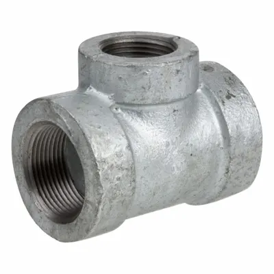 USA INDUSTRIALS Metal Pipe Tee: Tee (run x run x branch), 300 psi @ 72°F - Medium-Pressure Threaded Pipe Fittings