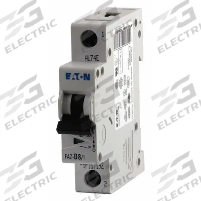 EATON Supplementary Protector: 13 A Amps, 48V DC, 15kA at 240/415V AC, Lug, FAZ - D-Curve, 1-Pole UL1077 DIN Rail-Mount Supplementary Protectors