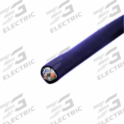 TRIPLETT Cable, Black,1000ft: 1,000 ft Cable Lg, 23 AWG, Commercial, Black, LSZH - Category 7 Cable