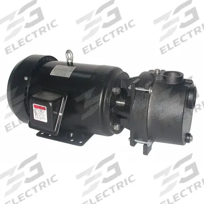 Dayton Sprinkler Pump: Self-Priming, 208-230/460V AC, 5 hp, 70 psi Shut Off - 5 to 7-1/2 HP Self-Priming Sprinkler Pumps