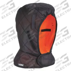 N-FERNO BY ERGODYNE Hard Hat Liner: Polyester, Ears/Head/Neck, Hook-and-Loop, Black, Universal (MPN 6867). Key specifications — Adjustment Type: Hook-and-Loop; Attachment Type: Hook-and-Loop; Compatible with Series: N-Ferno; Includes: Liner only; Cooling: No; Closure Type: Hook-and-Loop; Includes Neck Shade: Yes; Areas Covered: Head.
