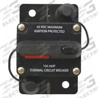 Automotive Circuit Breaker: 31200, 42V DC, 100 A at 12V DC, Stud (MPN 31202). Key specifications — Series: 31200; Voltage: 42V DC; Interrupt Rating: 100 A at 12V DC; Terminal Connection: Stud; Circuit Breaker Type: Heavy Duty Circuit Breaker; Brand: BATTERY DOCTOR.