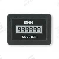 ENM Electronic Counter: Digital Counters, Front Panel Mounting, 1 in x 1 1/2 in, LCD, Tab, C1141BB. Key specifications — Mounting Style: Panel; NEMA Enclosure Rating: 12; Brand: ENM; Manufacturer Part Number: C1141BB.