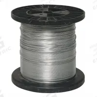 APPROVED VENDOR Electric Fence Wire: Galvanized, Steel, 17 ga Gauge, 1,320 ft Lg (MPN 4LVR1). Key specifications — Finish: Galvanized; For Use With: Electric Fence Post; Material: Steel; Product Type: Electric Fence Wire; Brand: APPROVED VENDOR.