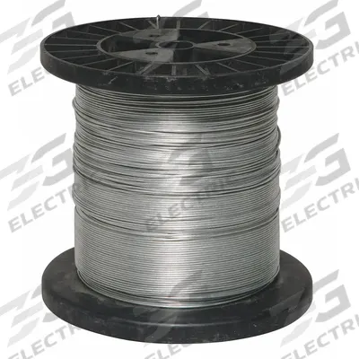 APPROVED VENDOR Electric Fence Wire: Galvanized, Steel, 17 ga Gauge